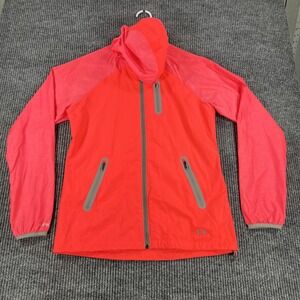 Under‎ Armour Jacket Womens Small Red Hooded Storm AllSeasonGear Running 1239396